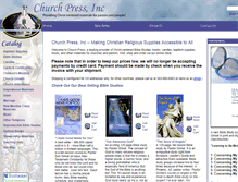 Tablet Screenshot of churchpress.com